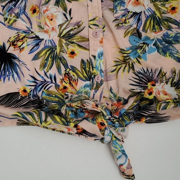 Tropical print tank top woven - Picture 2 of 3